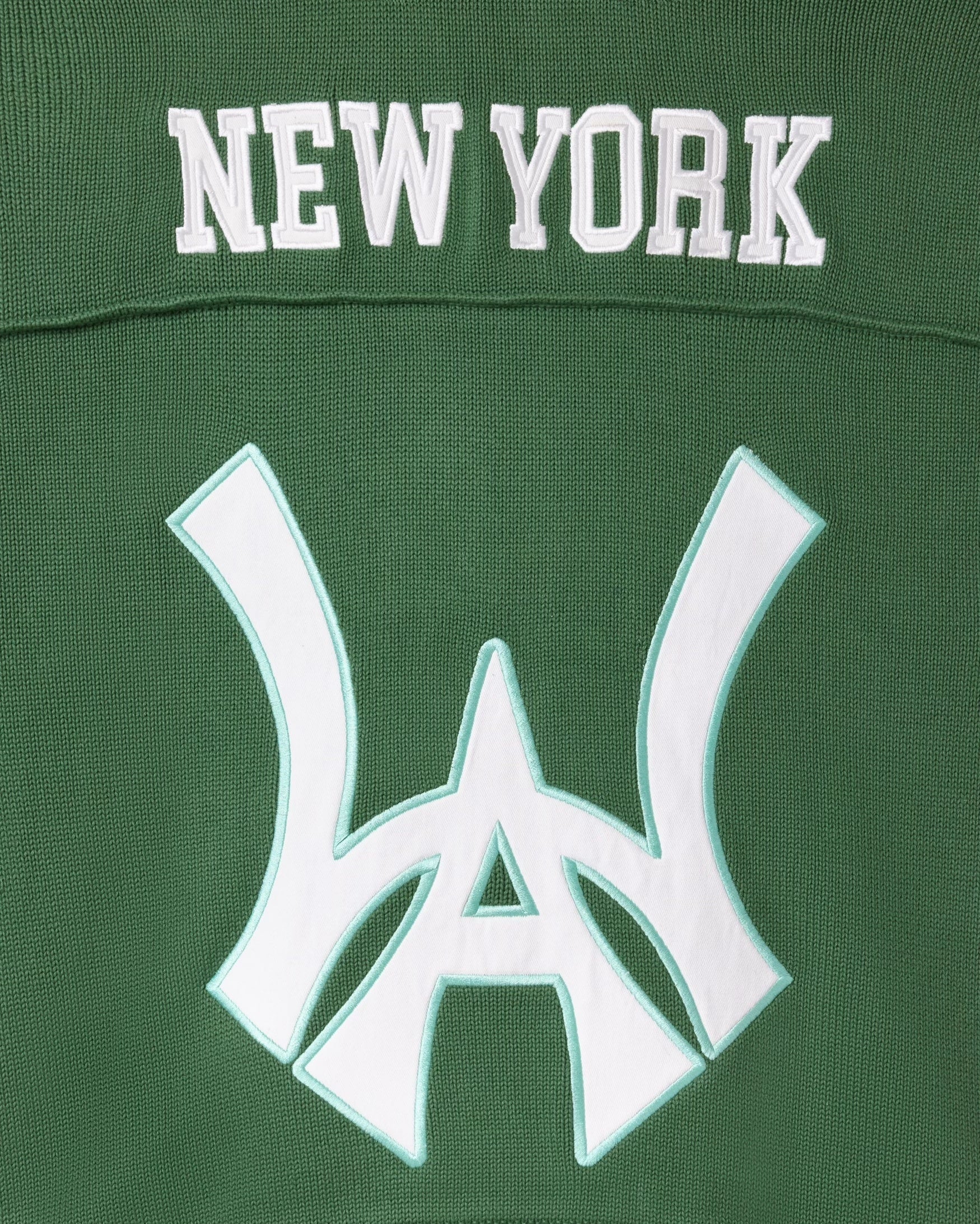Sage Green Wisdom Of Age Football Jersey with 'New York' and WA logo