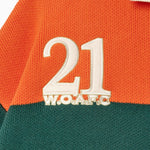Close-up of the 'W.O.A.F.C.'  embroidery 