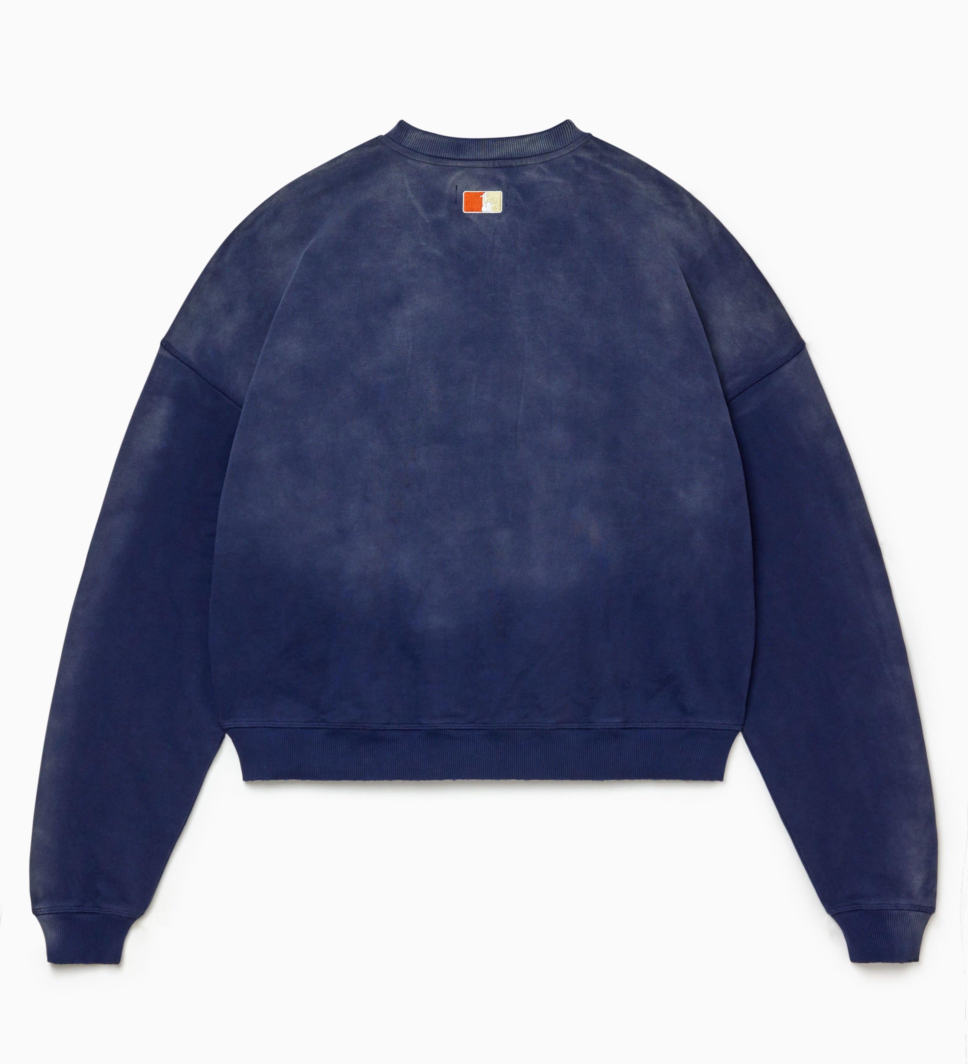 Nacy Blue sweatshirt with a NY Tough logo on a white background
