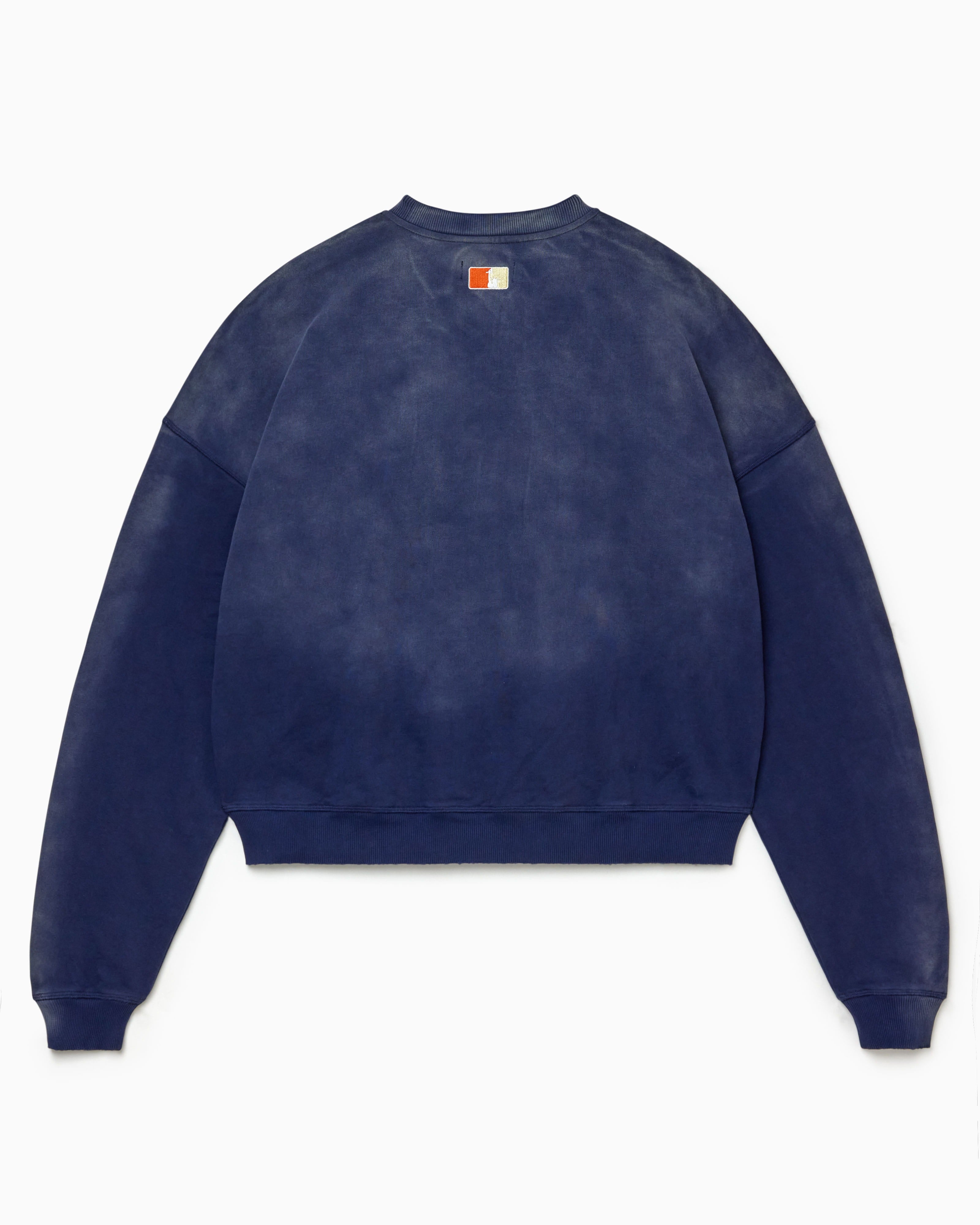 Nacy Blue sweatshirt with a NY Tough logo on a white background
