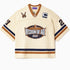 Cream-colored football jersey with 'Wisdom of Age 2021' logo on a white background