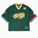 Knit Baseball Batting Jersey- Green & Yellow