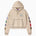 Wisdom Of Age hoodie with WA Logo and patches on a white background