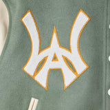 Bulldog Varsity Jacket - Sage Green