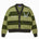 Wisdom of age 2024 olive green striped cardigan front