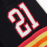 Knit Football Jersey - Black