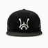 Wisdom Of age Skyline Fitted Hat Black front view