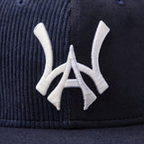 Wisdom Of age Logo Fitted Hat Navy Front view Close up