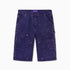 WOA Canvas Carpenter Shorts in Purple with WOA brand label on a white background