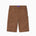 WOA Canvas Carpenter Shorts in Brick with WOA brand label on a white background