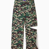 Camouflage pants with WA logo on a white background