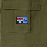 Olive Green Cargo Pants with The W.O.A patch on the pocket