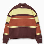 Back of the Wisdom of Age Butterscotch Stripped Carlton Rugby Sweater 