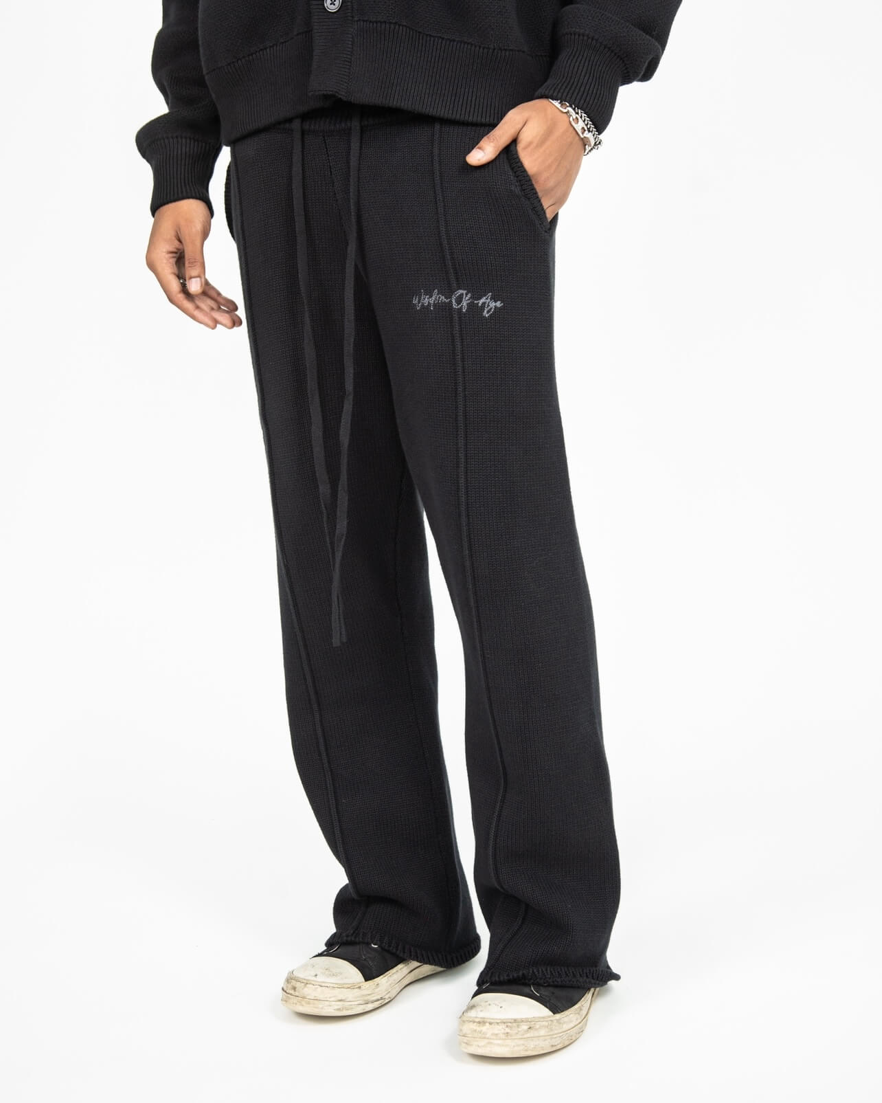 Front left angled profile of the Knit Sweatpant.