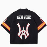 Knit Football Jersey - Black